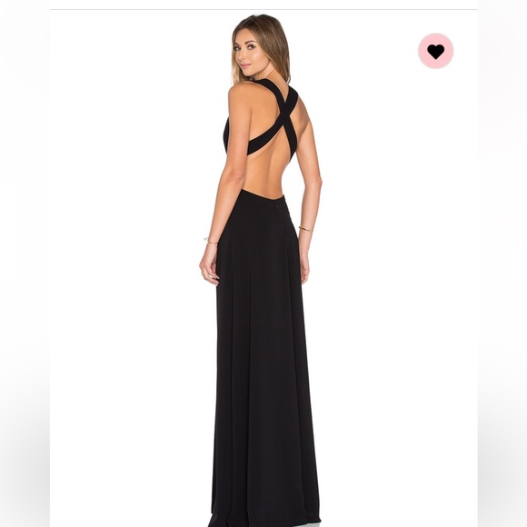 ✨Like New✨ Jill by Jill Stuart x REVOLVE Deep V Black Cut Out Dress - Sz 4 - Picture 2 of 6